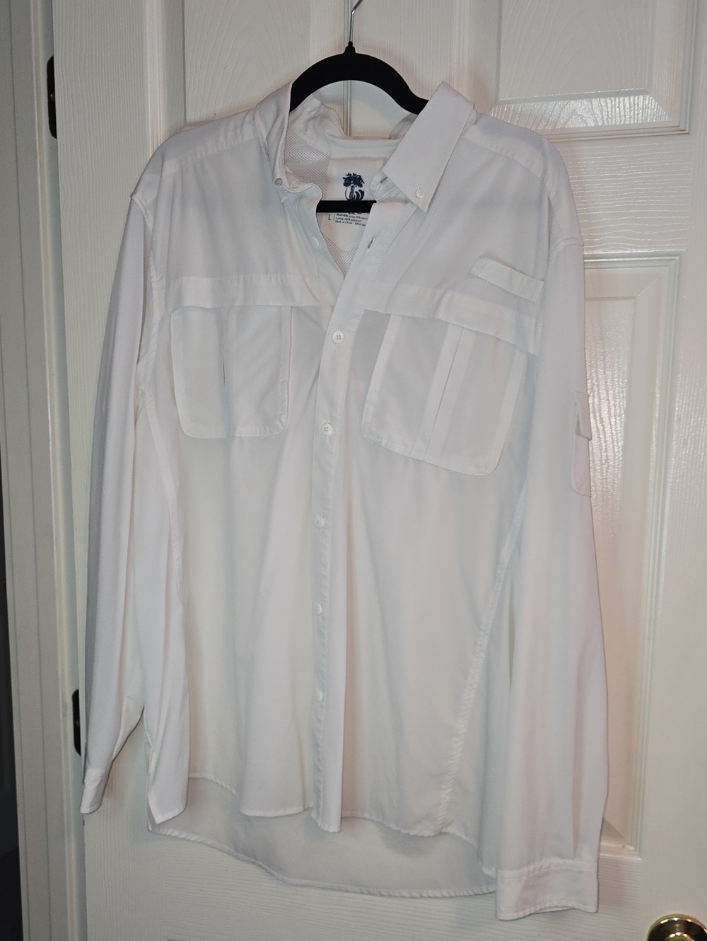 Ocean‎ & Coast White Mesh Button-Up Shirt